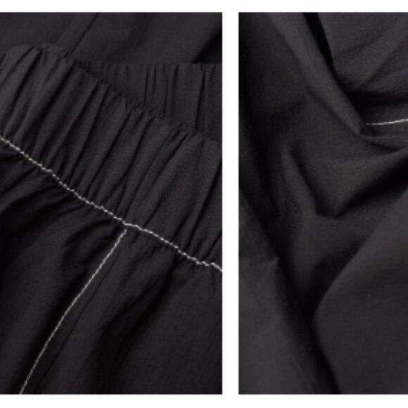 Ganni Contrast Stitch Straight Trousers - Picture 7 of 8